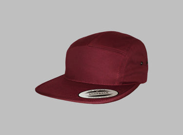 Flexfit 5 Panel Justerbar 7005 Maroon Rød