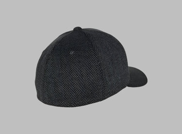 Flexfit Baseball Herringbone Flexfit 6277SP Black Grey Sort Grå