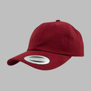 Flexfit Yupoong Dad Cap Justerbar 6245CM Maroon Rød