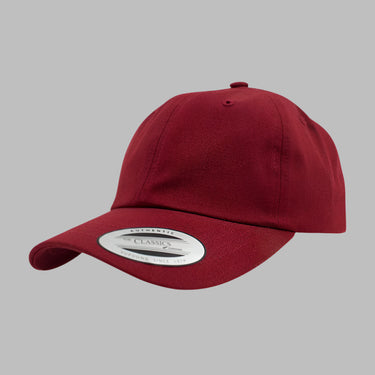 Flexfit Yupoong Dad Cap Justerbar 6245CM Maroon Rød