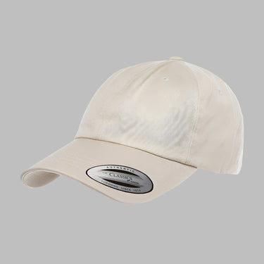 Flexfit Yupoong Dad Cap Justerbar 6245CM Stone Grå Hvid