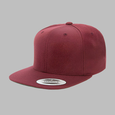 Flexfit Yupoong 6-12 Years Snapback 6089MK Kids Børn Maroon Rød