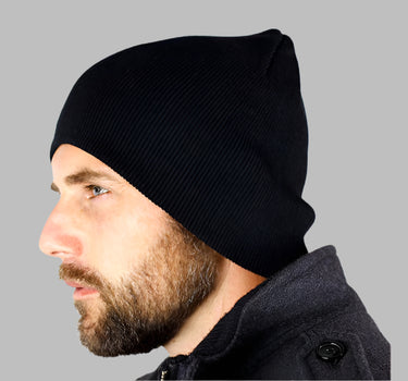 Flexfit Yupoong Black Sort Kort Hue Vinter
