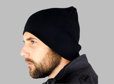 Flexfit Yupoong Black Sort Kort Hue Vinter