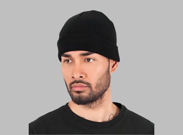 Flexfit Yupoong Black Sort Kort Hue Vinter