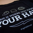 High5 Shop High5 Logo Tee's Home Is Where You Hang Your Hat T-shirt Black Sort