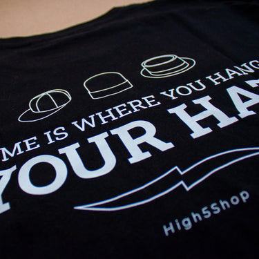 High5 Shop High5 Logo Tee's Home Is Where You Hang Your Hat T-shirt Black Sort