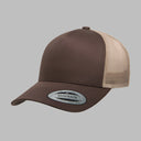 Flexfit/Yupoong Trucker 5 Panel Snapback 6506 Brown Khaki Brun Beige