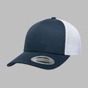 Flexfit/Yupoong Trucker 5 Panel Snapback 6506 Navy White Blå Hvid Mørkeblå
