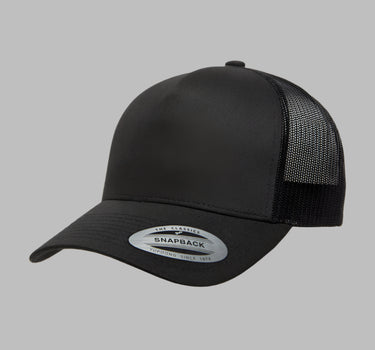 Flexfit Yupoong Trucker 5 Panel Snapback 6506 Black Sort