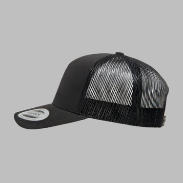 Flexfit Yupoong Trucker 5 Panel Snapback 6506 Black Sort