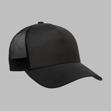 Flexfit Yupoong Trucker 5 Panel Snapback 6506 Black Sort