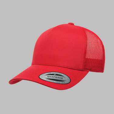 Flexfit Yupoong Trucker 5 Panel Snapback 6506 Rød Red
