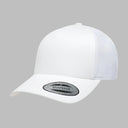 Flexfit Yupoong Trucker 5 Panel Snapback 6506 White Hvid