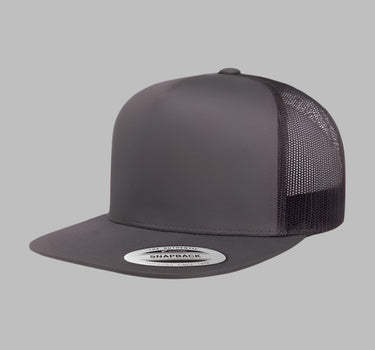 Flexfit Yupoong Trucker Snapback 6006 Charcoal Dark Grey Mørkegrå