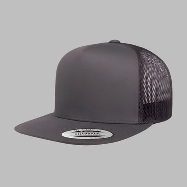 Flexfit Yupoong Trucker Snapback 6006 Charcoal Dark Grey Mørkegrå