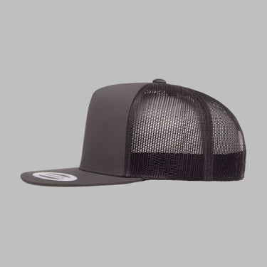 Flexfit Yupoong Trucker Snapback 6006 Charcoal Dark Grey Mørkegrå