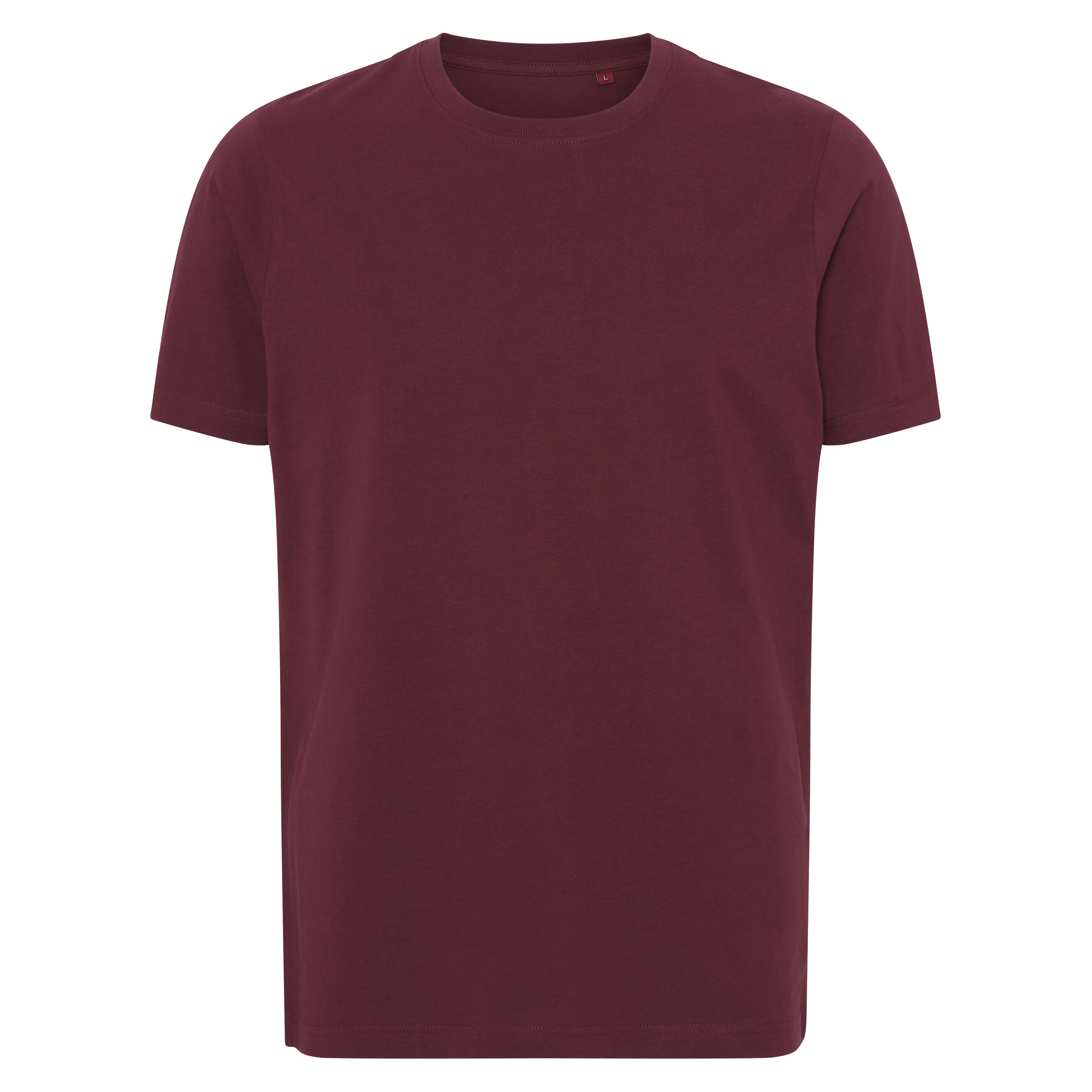 Blank T-shirt Classic Fit Burgundy Maroon Rød