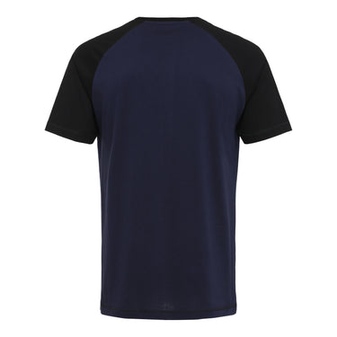 Blank Raglan T-shirt Blue Navy Black Blå Sort ST320