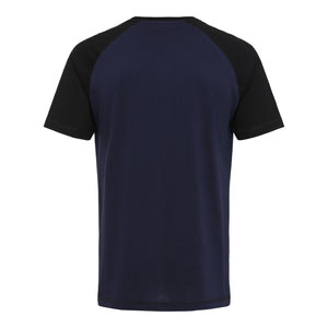 Blank Raglan T-shirt Blue Navy Black Blå Sort ST320