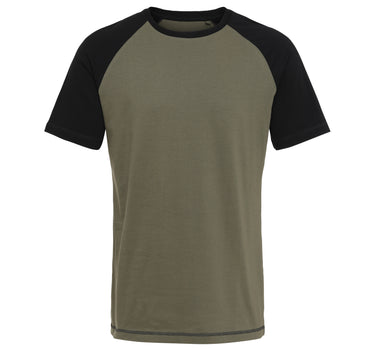 Blank Raglan T-shirt New Army Black Grøn Sort ST320