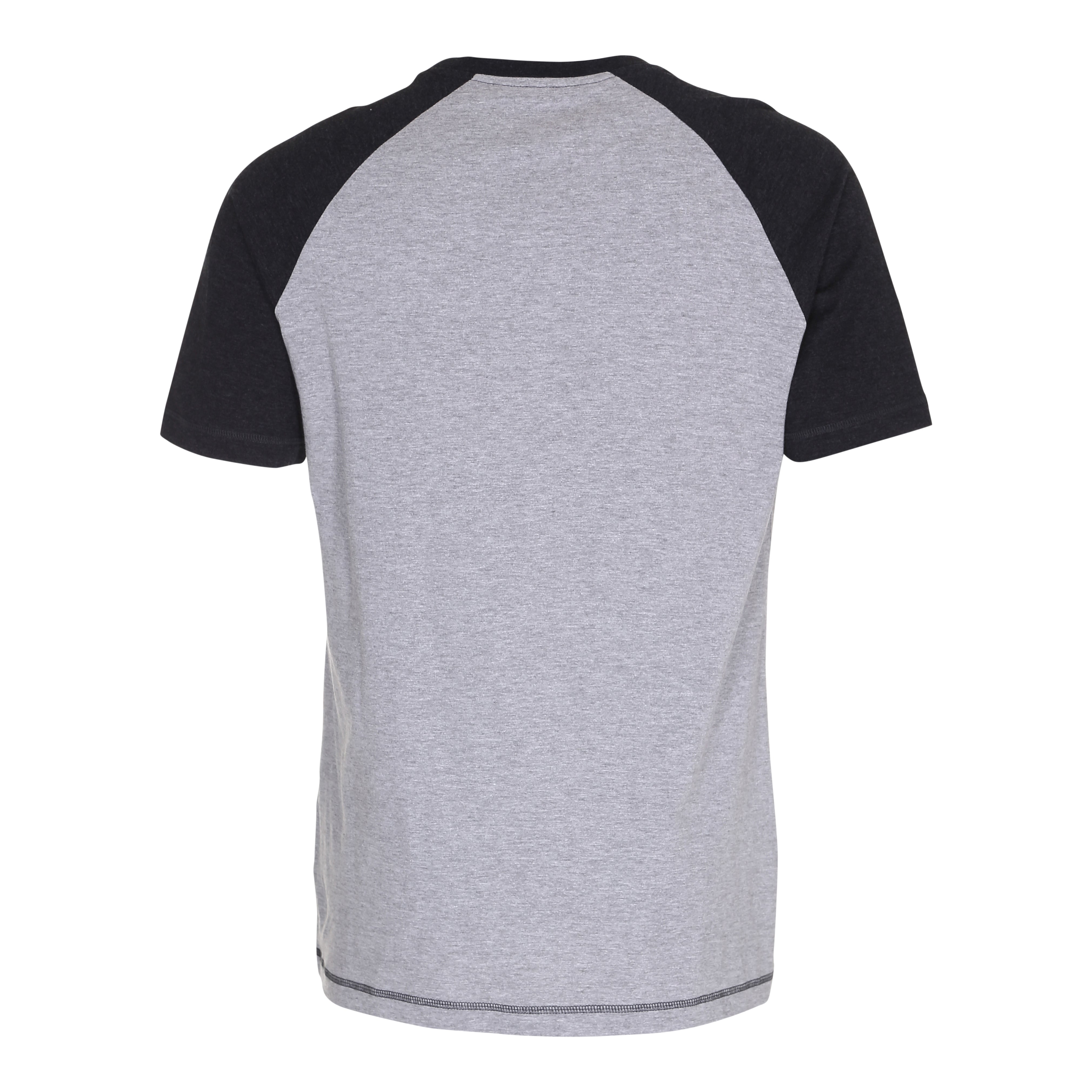 Blank Raglan T-shirt Oxford Grey Heather black Grå Sort ST320