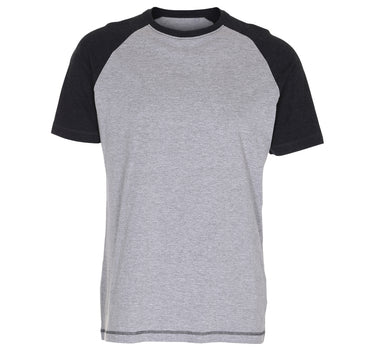 Blank Raglan T-shirt Oxford Grey Heather black Grå Sort ST320