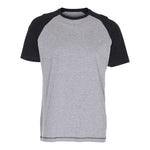 Blank Raglan T-shirt Oxford Grey Heather black Grå Sort ST320