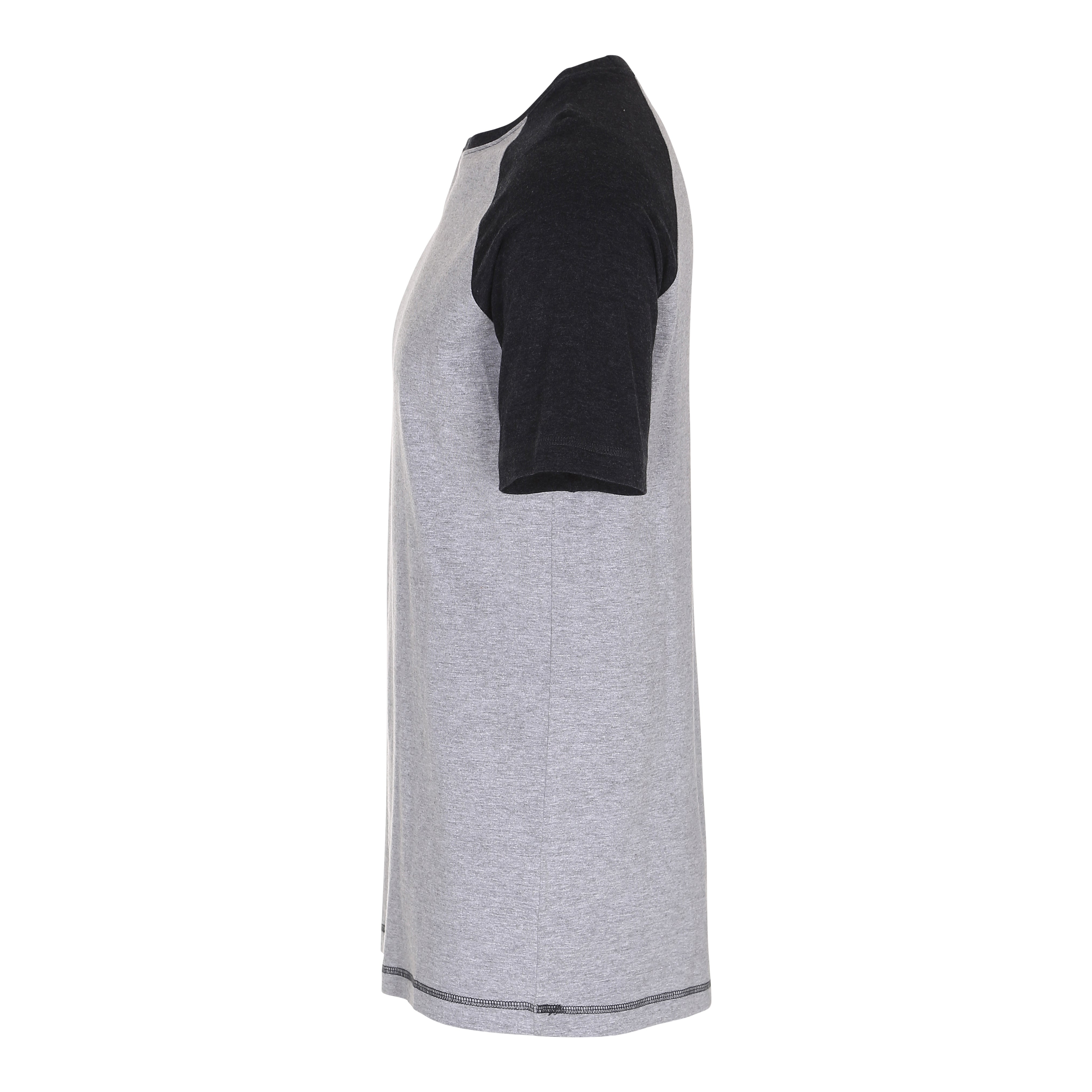 Blank Raglan T-shirt Oxford Grey Heather black Grå Sort ST320