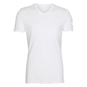 Blank One By One V-neck T-shirt White Hvid ST604