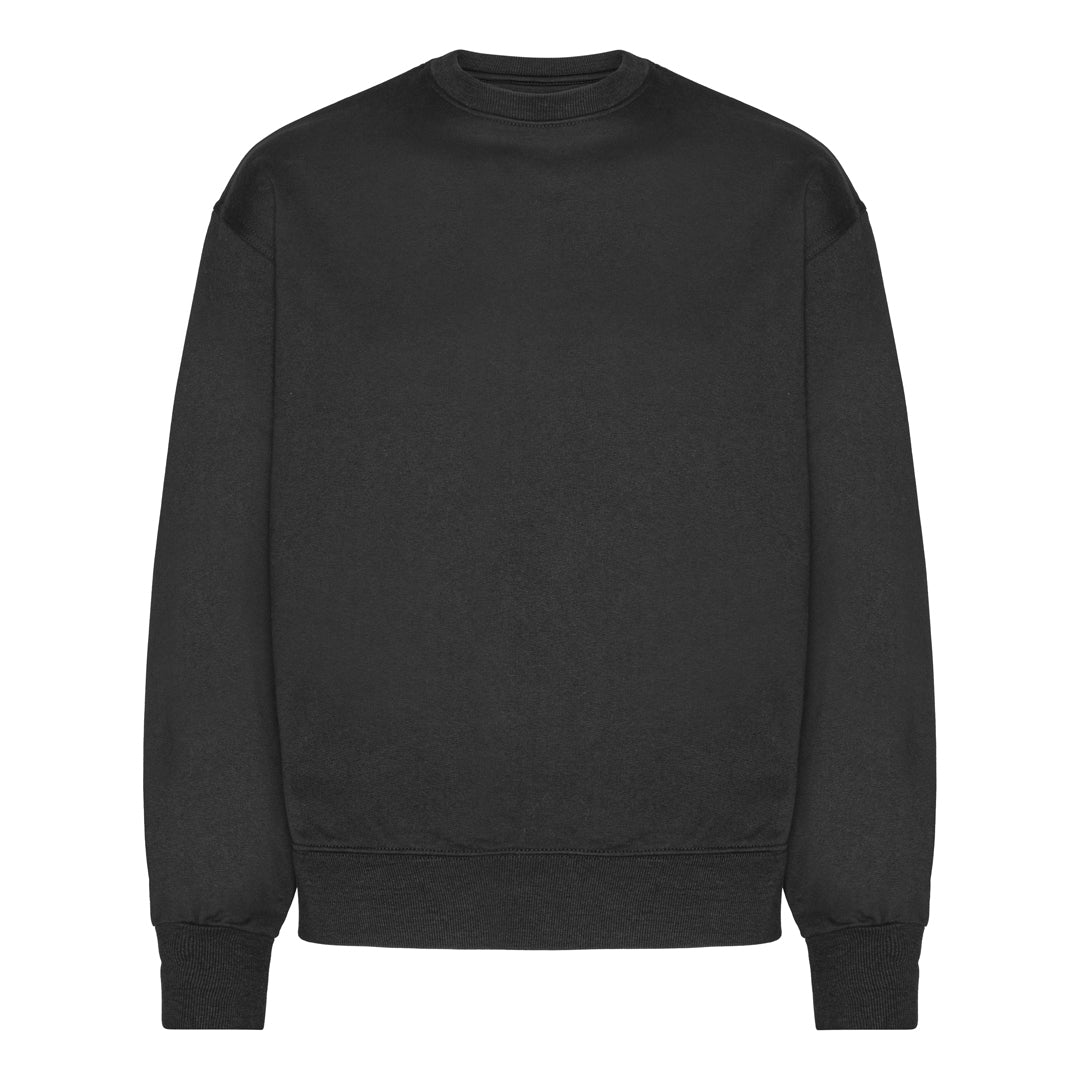 Blank Heavy Crew Neck Organic Black Sort ST705