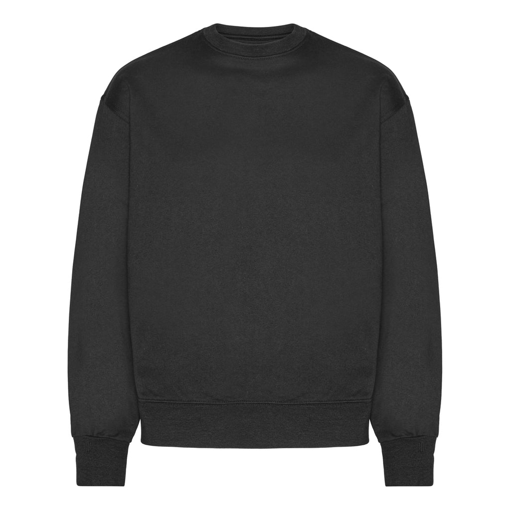 Blank Heavy Crew Neck Organic Black Sort ST705