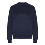 Blank Heavy Crew Neck Organic Crew neck Blue Navy Blå ST705