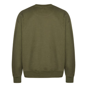 Blank Heavy Crew Neck Organic Crew neck New Army Grøn ST705