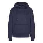 Blank Heavy Hooded Organic Hoodie Blue Navy Blå ST715