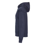 Blank Heavy Hooded Organic Hoodie Blue Navy Blå ST715