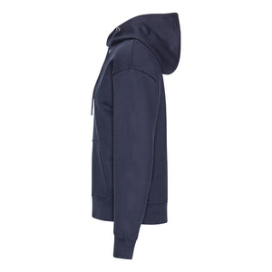 Blank Heavy Hooded Organic Hoodie Blue Navy Blå ST715