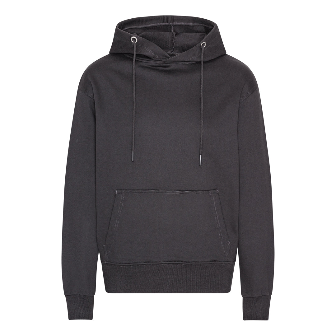 Blank Heavy Hooded Organic Hoodie Dark Grey Mørkegrå ST715