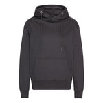 Blank Heavy Hooded Organic Hoodie Dark Grey Mørkegrå ST715