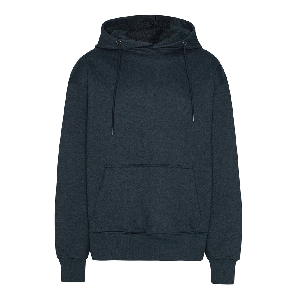 Blank Heavy Hooded Organic Hoodie Heather Navy ST715