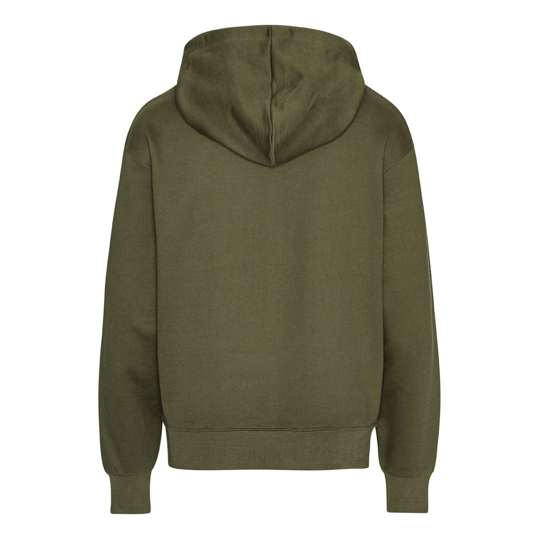 Blank Heavy Hooded Organic Hoodie New Army Grøn ST715