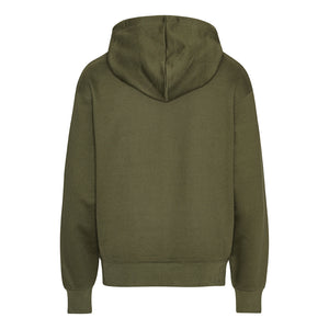 Blank Heavy Hooded Organic Hoodie New Army Grøn ST715