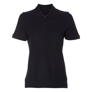 Blank Lady Polo T-shirt Dark Navy Blå ST803