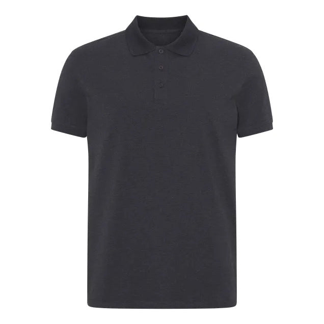 Blank Shape Polo T–Shirt Heather Black Sort ST813