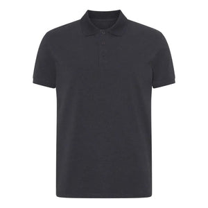 Blank Shape Polo T–Shirt Heather Black Sort ST813