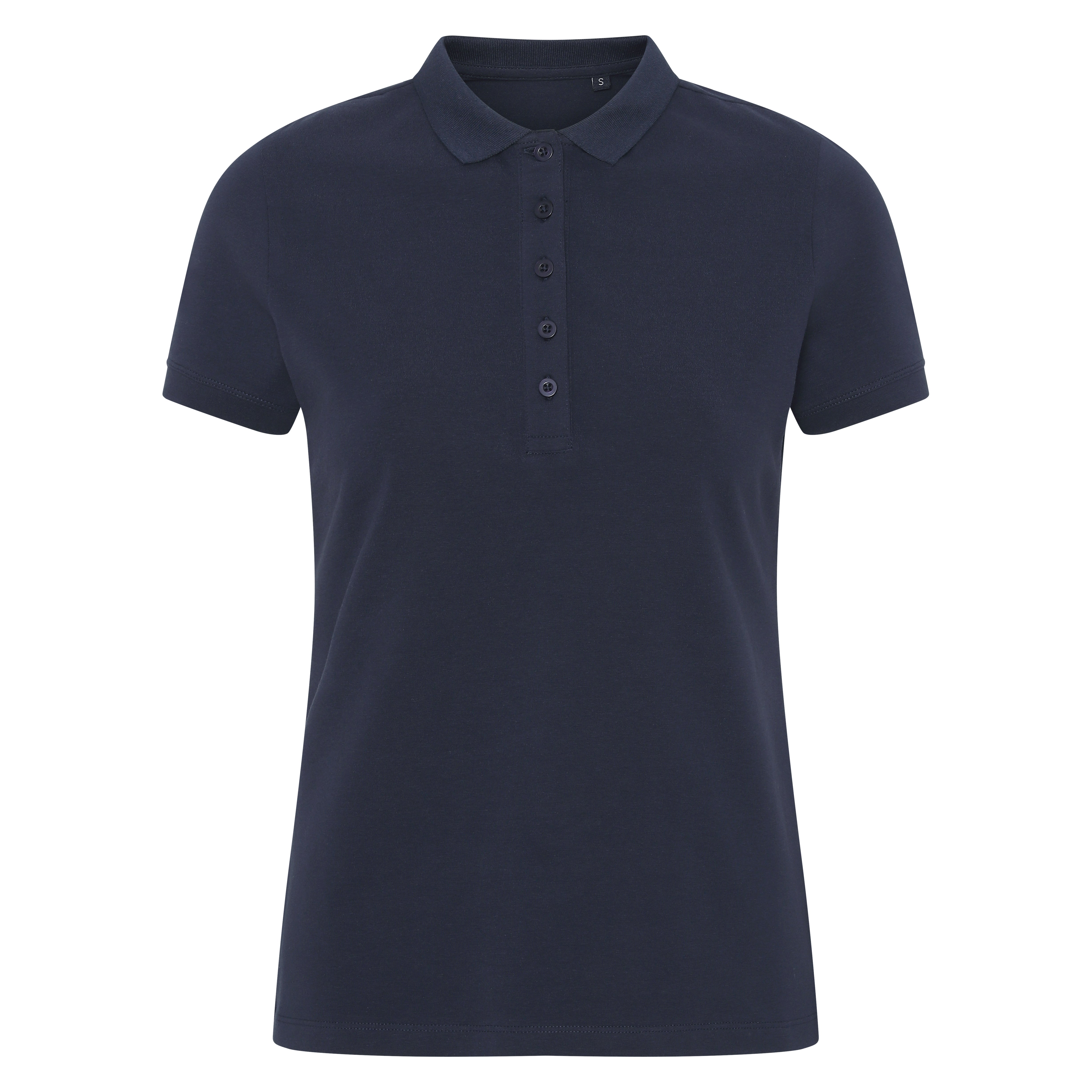 Blank Lady Shape Polo T-shirt Blue Navy Blå ST814