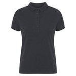 Blank Lady Shape Polo T-shirt Heather Black Sort ST814