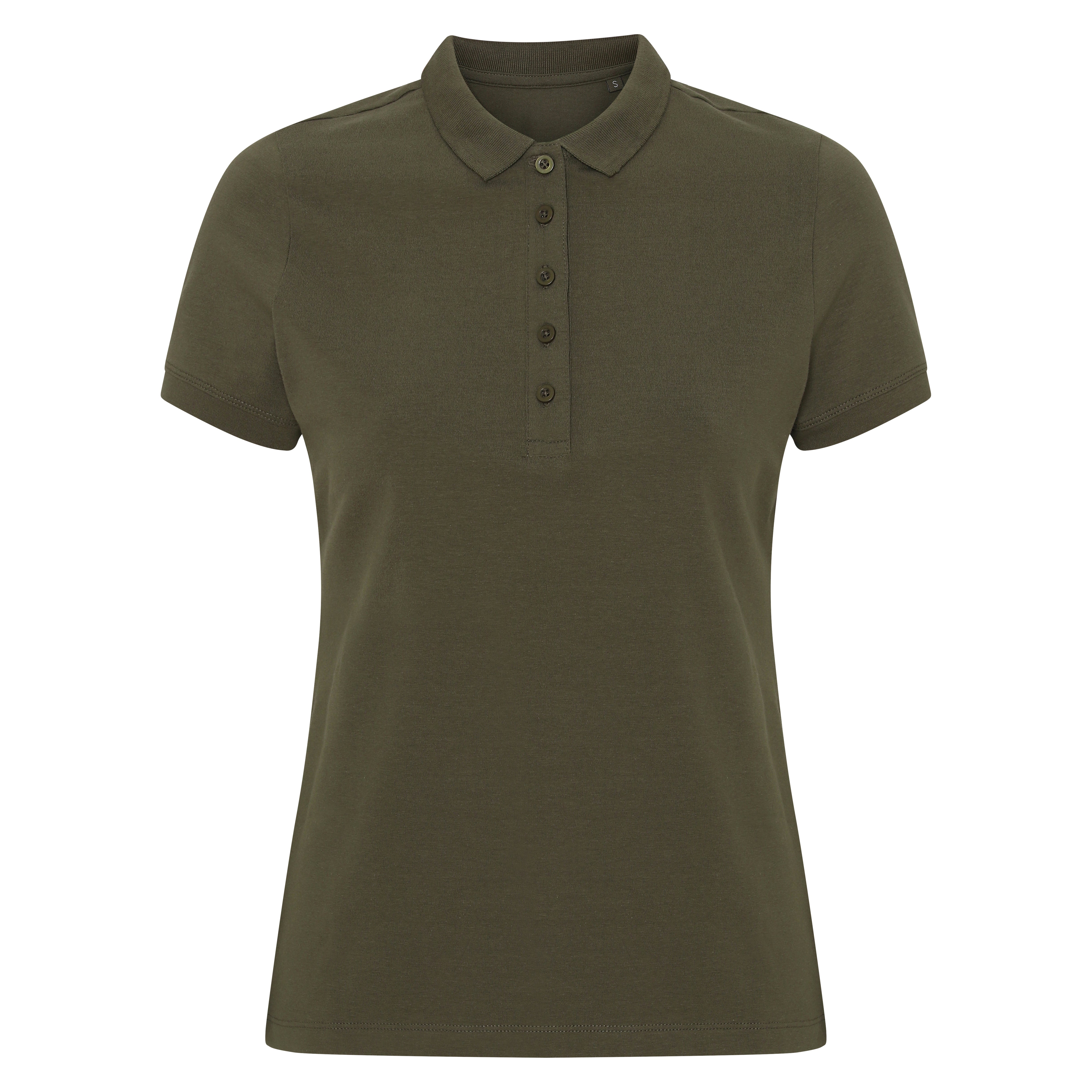 Blank Lady Shape Polo T-shirt New Army Grøn ST814