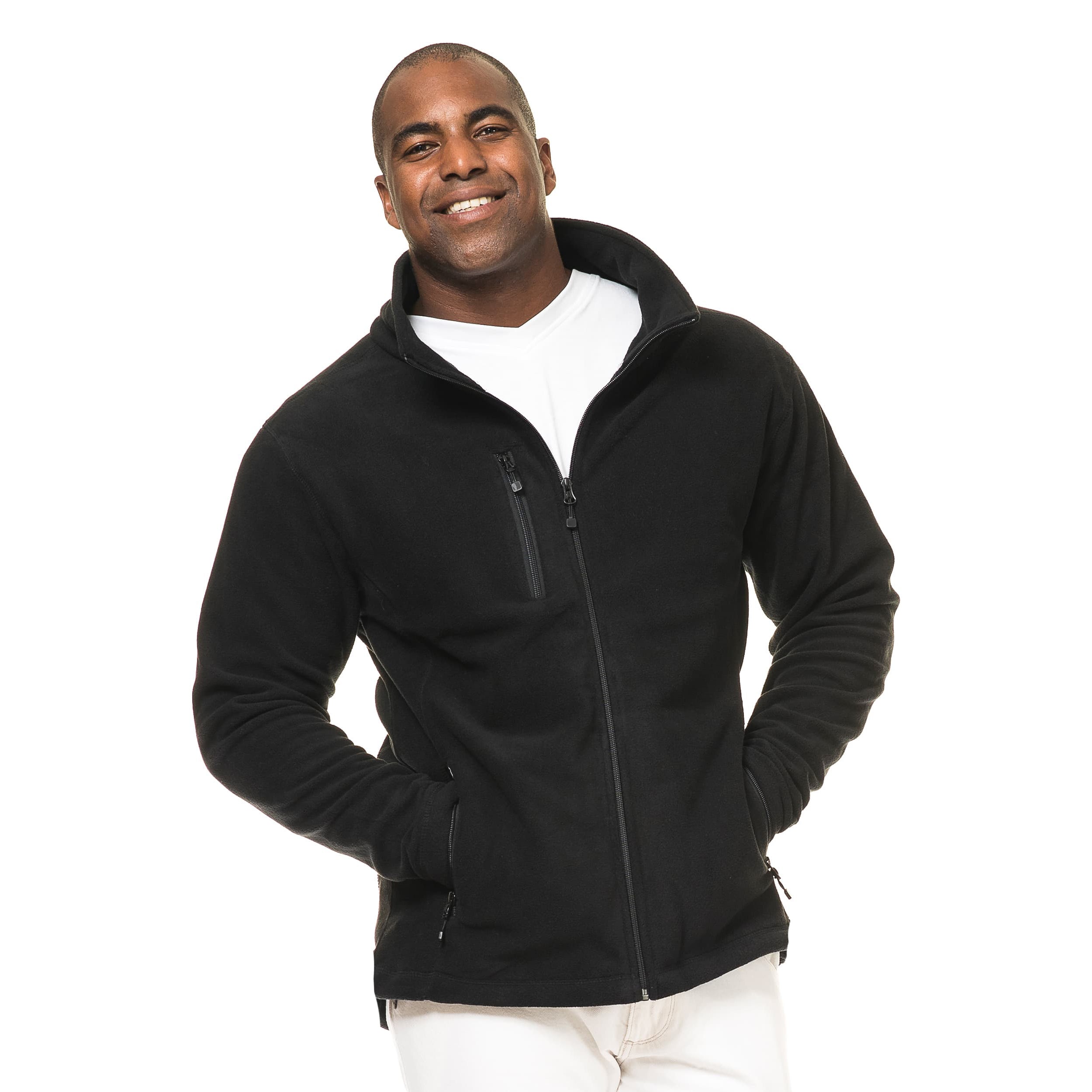 Blank Nord Fleece Jacket Black Sort ST925