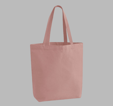 Westford Mill - Heavyweight Canvas Tote Bag - Mulepose / Shopper - WM697 - Med Eget Logo